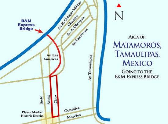 Matamoros Map